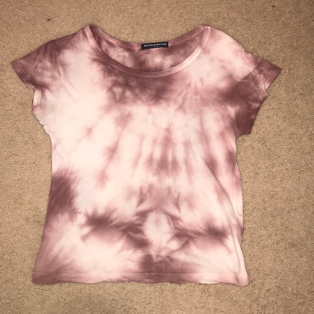 BRANDY MELVILLE pink tie dye tee